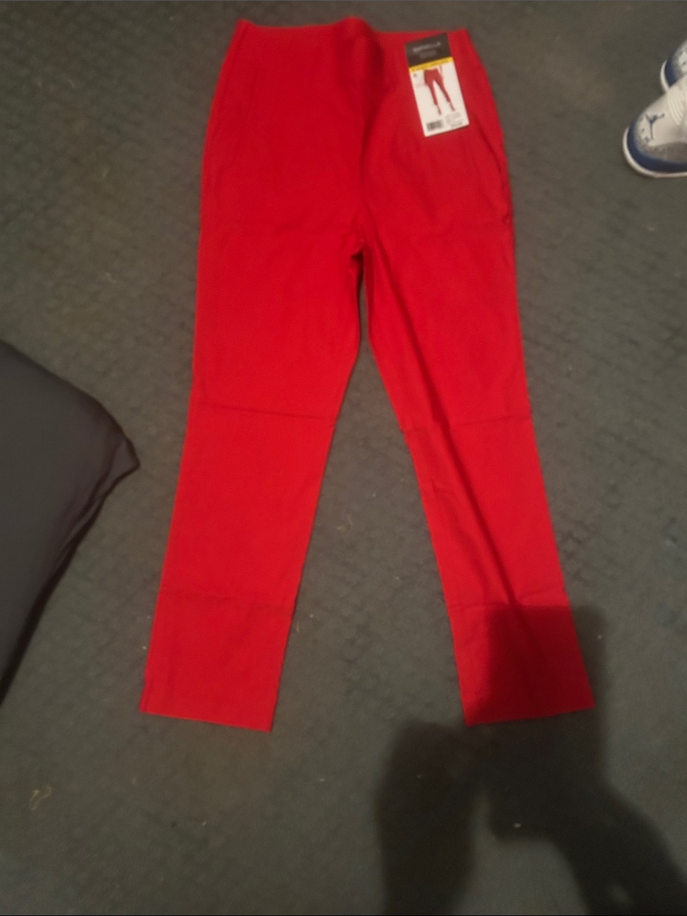 Rafaella Vibrant Red Pull-On Straight Pants - Picture 2 of 5